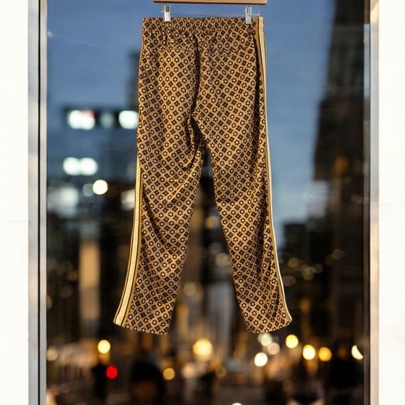 Urban Outfitters Oscar Brown and Yellow Geometric Jogger Sweatpants. - Picture 3 of 6